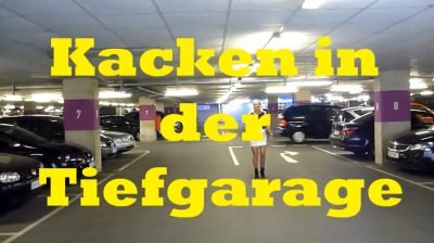 Kaetzchen75 - Crap In The Garage (Outdoor Peeing and Shitting)