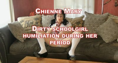 Dirty Schoolgirl Humiliation During her Period - ChienneMary - HD 720p (Scat, Period Play)