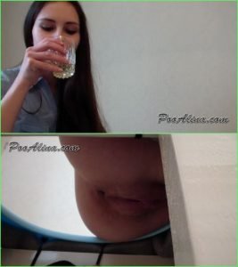 PooAlina - Alina Eats Strawberries And Pooping In Mouth Toilet Slave - Russian Scat