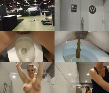 CandieCane - Public Porn Convention Pee and Surprise Poop (FHD-1080p)